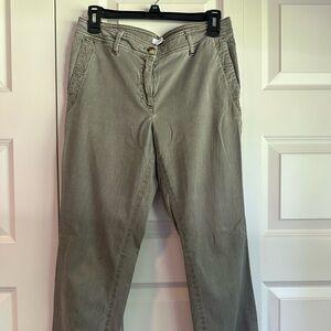 J. Jill Light Army Green Buttoned Pants